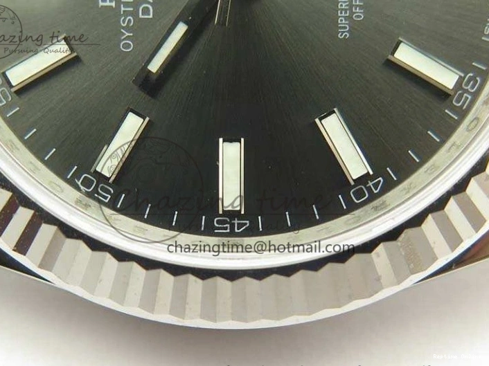 0201 DateJust 126334 SS REF 1:1 Best Edition Gray Dial Stick Markers On New Version Jubilee Bracelet A Bold 3477